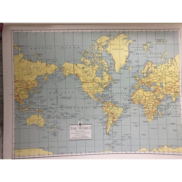 Matthews-Northrup Atlas Of The World At War 1940s Vintage Maps - Picture 3 of 14
